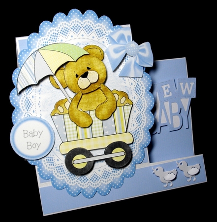 Baby Shower Boy Topper 1 by Dianne Jackson
