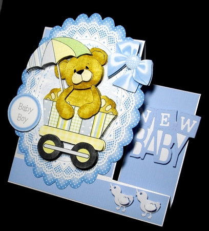 Baby Shower Boy Topper 1 by Dianne Jackson
