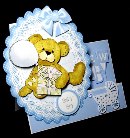 Baby Shower Boy Topper 3 by Dianne Jackson