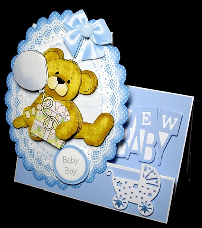 Baby Shower Boy Topper 3 by Dianne Jackson