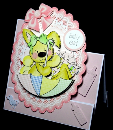 Baby Shower Girl Topper 3 by Dianne Jackson