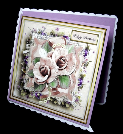 Lilac flower and pearls by Dianne Jackson