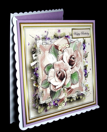 Lilac flower and pearls by Dianne Jackson