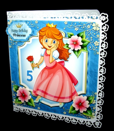 A Real Princess Card Front Kit.6 by Dianne Jackson