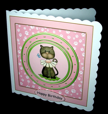 Cat with Flower by Dianne Jackson