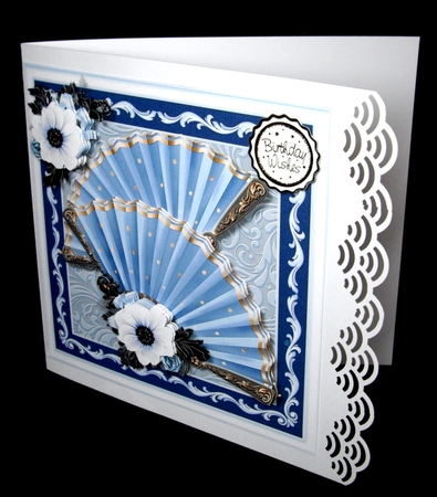 Stunning Blue Fan Affair  by Dianne Jackson