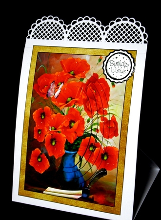 Poppies Oval Mini Kit Pyramage by Dianne Jackson