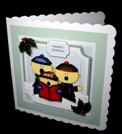 Trio Of Christmas Carolers by Dianne Jackson