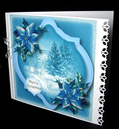 Christmas In Blue 8x8 by Dianne Jackson
