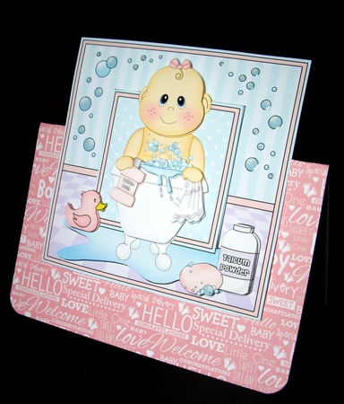 Cute Little Baby Bathtub Buddies Scalloped Corner Stacker by Dianne Jackson