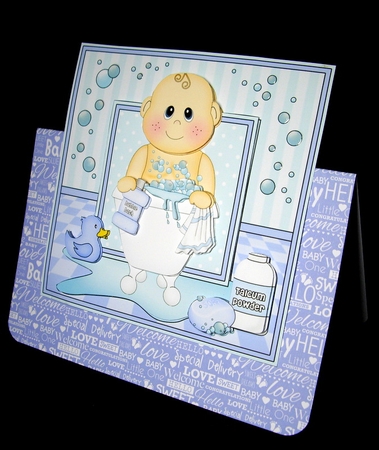 Cute Little Baby Bathtub Buddies Scalloped Corner Stacker by Dianne Jackson