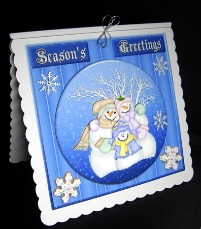 Snow Family Pastel by Dianne Jackson