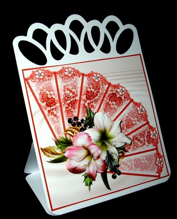pink fan by Dianne Jackson