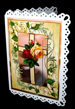 Sympathy Cross With Roses 1 by Dianne Jackson