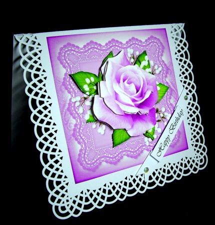 Spring Rose Happy Birthday 2 by Dianne Jackson