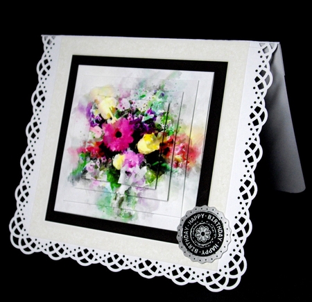 Pyramid watercolor toppers collection flowers by Dianne Jackson