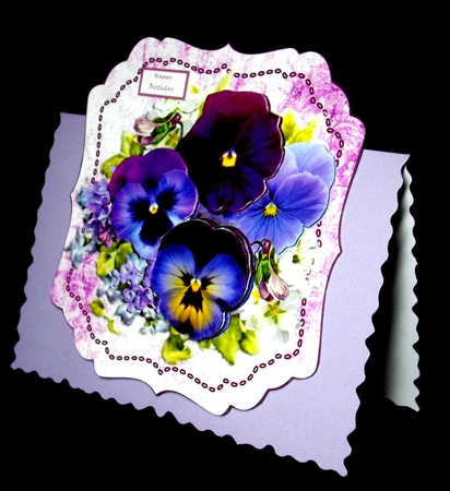 Blue Pansies And Lilacs by Dianne Jackson