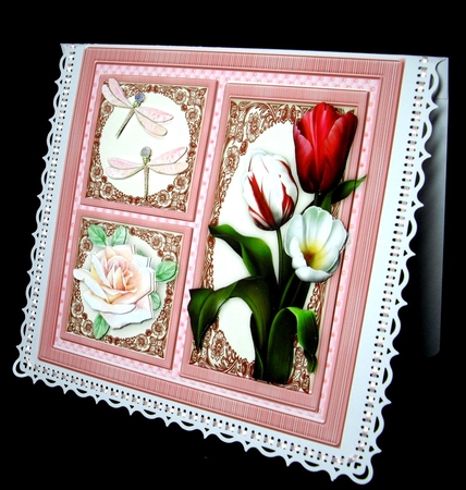 Tulip , Dragonflys and Rose by Dianne Jackson
