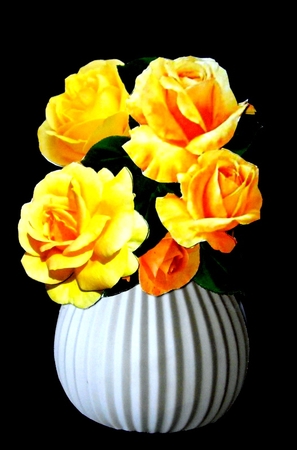 SFV Yellow Roses by Dianne Jackson