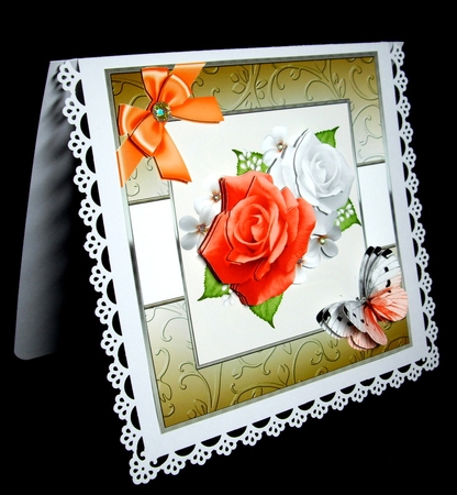 Apricot Rose duo by Dianne Jackson