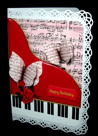 A5 Piano Card Front 2 by Dianne Jackson