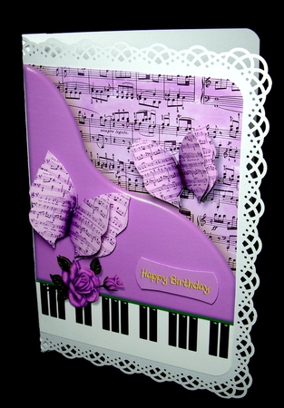 A5 Piano Card Front 5 by Dianne Jackson
