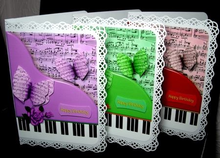 A5 Piano Card Front 5 by Dianne Jackson