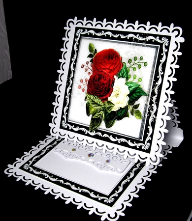 Beautiful Red and White Floral by Dianne Jackson