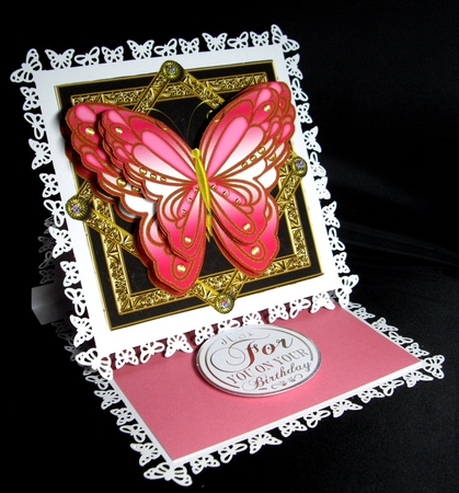 Butterfly On Frames Topper 1 by Dianne Jackson