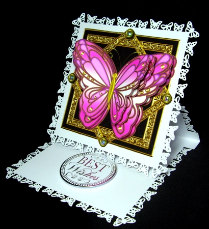 Butterfly On Frames Topper 6 by Dianne Jackson