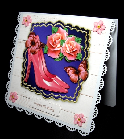 Pink Shoes & Roses by Dianne Jackson