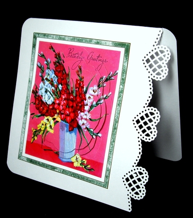 Vintage Floral Stacker - A4 - Birthday Greetings by Dianne Jackson