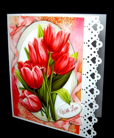 Beautiful Red Tulips  by Dianne Jackson