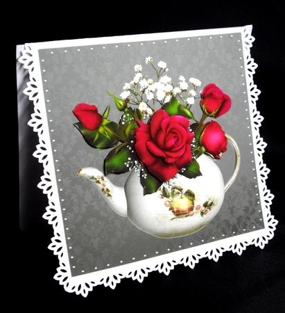 Teapot of flowers 6 by Dianne Jackson