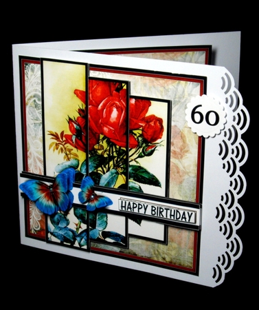 Vintage Shabby Floral Card Kit 1484 by Dianne Jackson