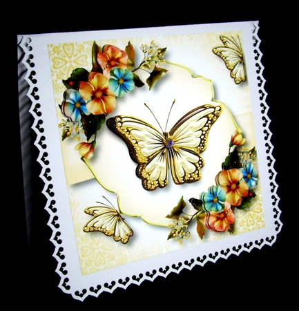 Beautiful Butterfly - Magic Garden 8x8 by Dianne Jackson