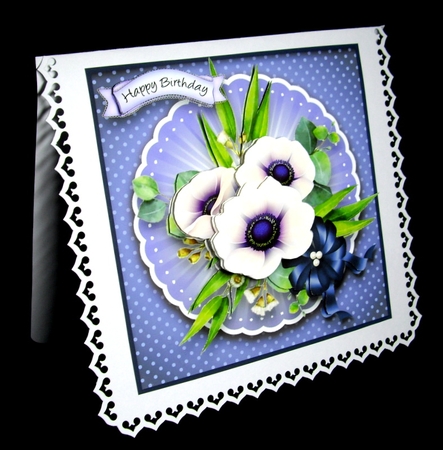 Purple Doiley Card Topper by Dianne Jackson