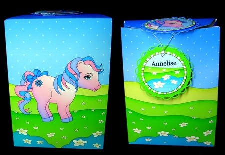 3D Gift Bag Mini Kit - Cute Little Pony Kandy  by Dianne Jackson