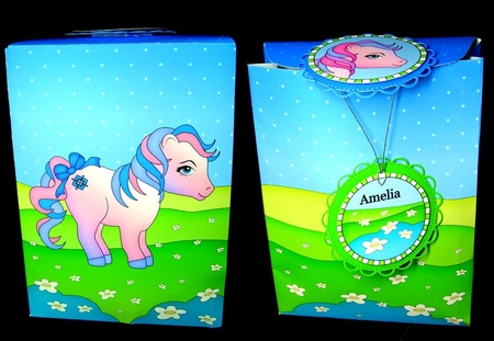 3D Gift Bag Mini Kit - Cute Little Pony Princess by Dianne Jackson