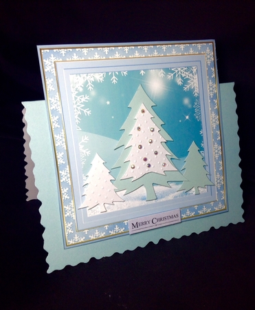 Winter Snowflakes approx: 8x8ins Insert 2 by Dianne Jackson