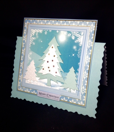 Winter Snowflakes approx: 8x8ins Insert 2 by Dianne Jackson
