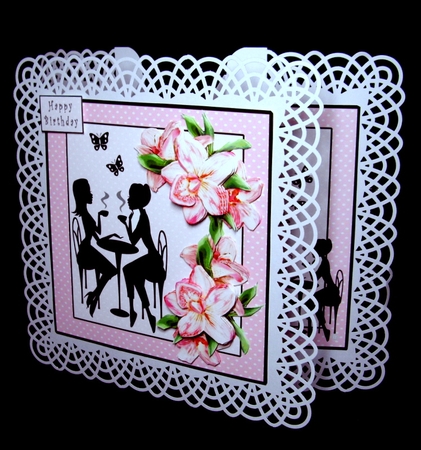 A Girly Chat - Decoupage by Dianne Jackson