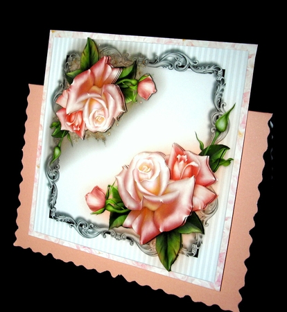 Beautiful Pink Downton Roses  by Dianne Jackson
