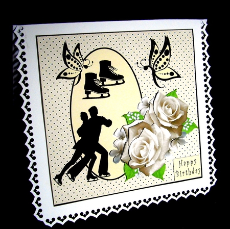 Dancing On Ice - Decoupage by Dianne Jackson