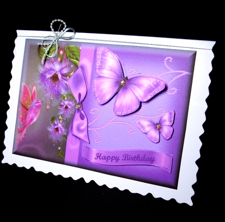 Humming Bird and Fushias with Butterflies  by Dianne Jackson