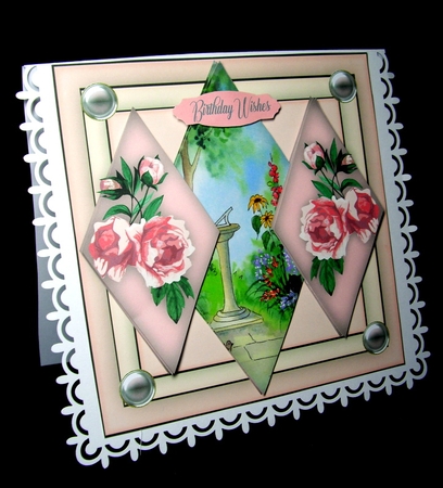 Sundial and Roses by Dianne Jackson