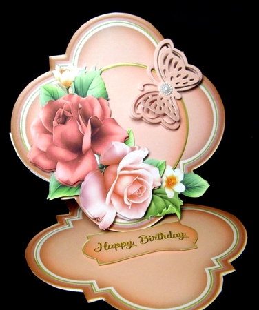 Summer Roses Easel Card Kit by Dianne Jackson