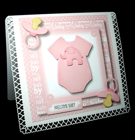 Welcome Baby - Pink 8x8 by Dianne Jackson