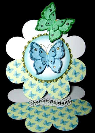 2 Card Fronts With Butterfly Toppers Set 3 by Dianne Jackson