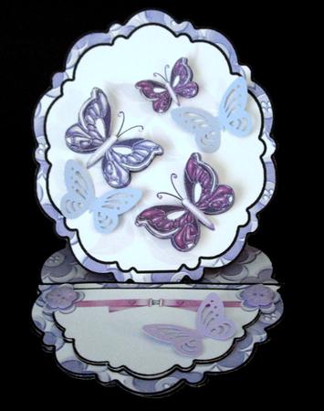 Butterflies and Buttons Pretty Edge Easel Card Kit by Dianne Jackson